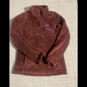 Patagonia Maroon Button Pullover